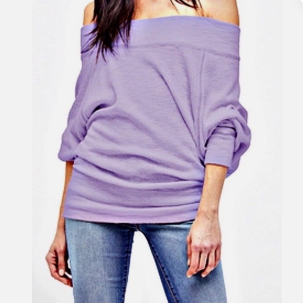 Free People Charcoal Knit Top - Picture 4 of 4